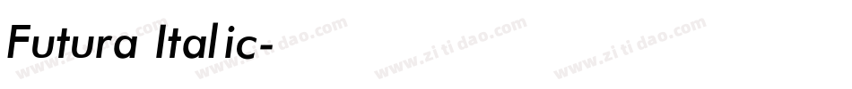 Futura Italic字体转换